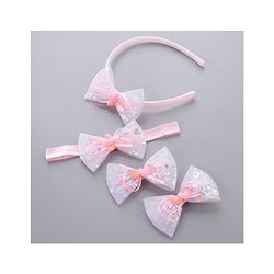 Babyhug Hair Accessories Combo Set - Pink