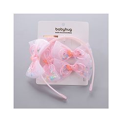 Babyhug Hair Accessories Combo Set - Pink