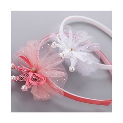 Babyhug Hair Bands Pack of 2 - Peach & White