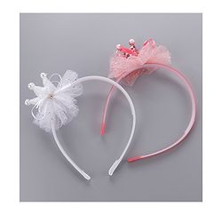 Babyhug Hair Bands Pack of 2 - Peach & White