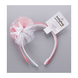 Babyhug Hair Bands Pack of 2 - Peach & White