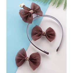 Babyhug Hair Accessories Combo Sets - Brown