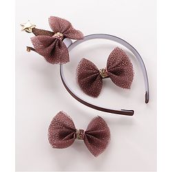 Babyhug Hair Accessories Combo Sets - Brown