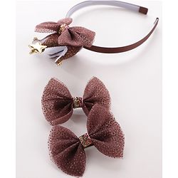 Babyhug Hair Accessories Combo Sets - Brown