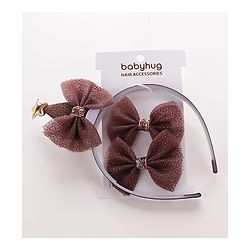 Babyhug Hair Accessories Combo Sets - Brown