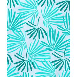 Babyhug Singlet Sleeves Top Leaf Print - White Blue