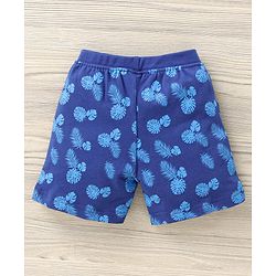 Babyhug Half Sleeves T-Shirt & Shorts Set Dino Print - Blue