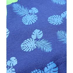 Babyhug Half Sleeves T-Shirt & Shorts Set Dino Print - Blue