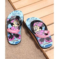 Cute Walk by Babyhug Slip-On Flip-Flops Disney Printed - Sky Blue