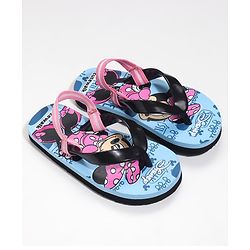 Cute Walk by Babyhug Slip-On Flip-Flops Disney Printed - Sky Blue