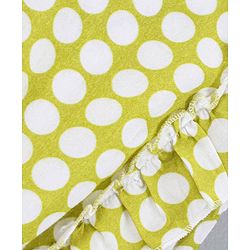 Babyhug Sleeveless Printed Rayon Top With Elasticated Hemline And Frill Detailing-Lime Green