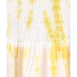 Babyhug Singlet 100% Cotton Woven Solid Color Frock - Yellow