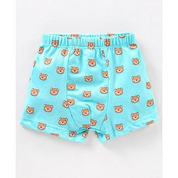 Babyhug 100% Cotton Striped & Star Printed Briefs Pack of 5 - Blue & Yellow