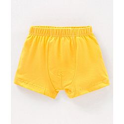 Babyhug 100% Cotton Striped & Star Printed Briefs Pack of 5 - Blue & Yellow