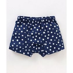 Babyhug 100% Cotton Striped & Star Printed Briefs Pack of 5 - Blue & Yellow