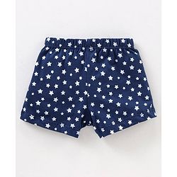 Babyhug 100% Cotton Striped & Star Printed Briefs Pack of 5 - Blue & Yellow