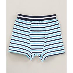 Babyhug 100% Cotton Knitted Briefs All Over Printed Pack of 3 - Blue
