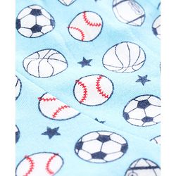 Babyhug 100% Cotton Knitted Briefs All Over Printed Pack of 3 - Blue