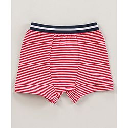 Babyhug 100% Cotton Knitted Briefs All Over Printed Pack of 3 - Blue Red White