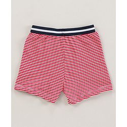 Babyhug 100% Cotton Knitted Briefs All Over Printed Pack of 3 - Blue Red White