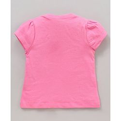 Babyhug Half Sleeves Top & Capri Set Bunny Print - Pink
