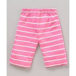 Babyhug Half Sleeves Top & Capri Set Bunny Print - Pink