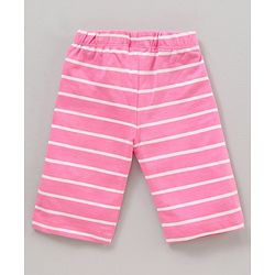 Babyhug Half Sleeves Top & Capri Set Bunny Print - Pink