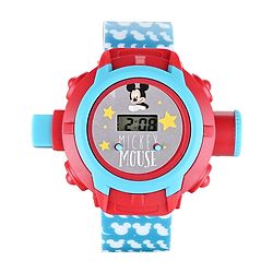 Babyhug Mickey Mouse Projector Digital Watch - Red Blue