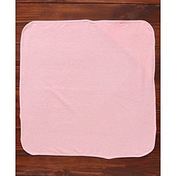 Babyhug Woven Terry Hooded Towel Dear Patch - Pink