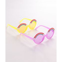 Babyhug Sunglasses - Yellow & Purple