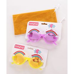 Babyhug Sunglasses - Yellow & Purple