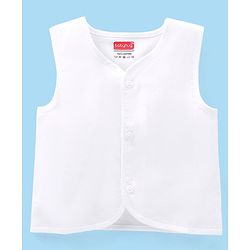 Babyhug Sleeveless 100% Cotton Jhablas Pack Of 3 - White
