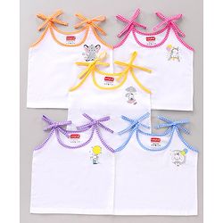 Babyhug 100% Cotton Singlet Jhablas Pack of 5  - Multicolor