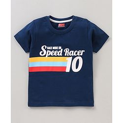 Babyhug Half Sleeves T-Shirts Multi Print Pack of 3 - Blue