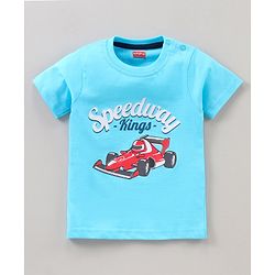 Babyhug Half Sleeves T-Shirts Multi Print Pack of 3 - Blue