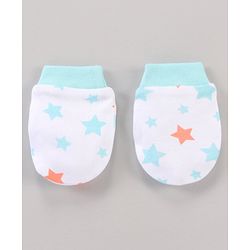 Babyhug 100% Cotton Mittens Set Multi Print Pack Of 5 - Multicolor