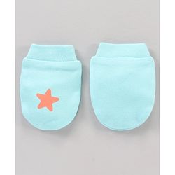 Babyhug 100% Cotton Mittens Set Multi Print Pack Of 5 - Multicolor