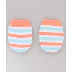 Babyhug 100% Cotton Mittens Set Multi Print Pack Of 5 - Multicolor