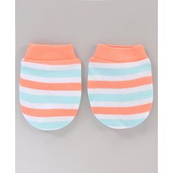 Babyhug 100% Cotton Mittens Set Multi Print Pack Of 5 - Multicolor