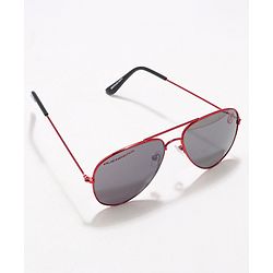 Babyhug Marvel Aviator Sunglasses - Black Red