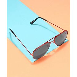 Babyhug Marvel Aviator Sunglasses - Black Red