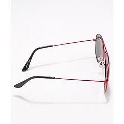 Babyhug Marvel Aviator Sunglasses - Black Red