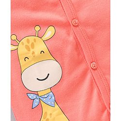 Babyhug 100 % Cotton Vests Animal Print Pack of 3 - Multicolour