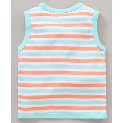 Babyhug 100% Cotton Sleeveless Vests Printed Pack of 5 - Multicolour