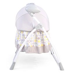 Babyhug Beryl Electronic Auto Swing Cradle With Remote Control - Yellow and Gray