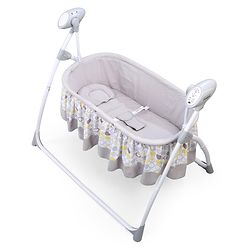 Babyhug Beryl Electronic Auto Swing Cradle With Remote Control - Yellow and Gray