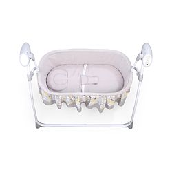Babyhug Beryl Electronic Auto Swing Cradle With Remote Control - Yellow and Gray