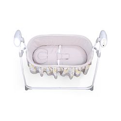 Babyhug Beryl Electronic Auto Swing Cradle With Remote Control - Yellow and Gray