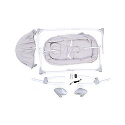 Babyhug Beryl Electronic Auto Swing Cradle With Remote Control - Yellow and Gray