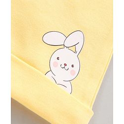 Babyhug 100% Cotton Caps Heart Print Pack of 2 - Pink Yellow